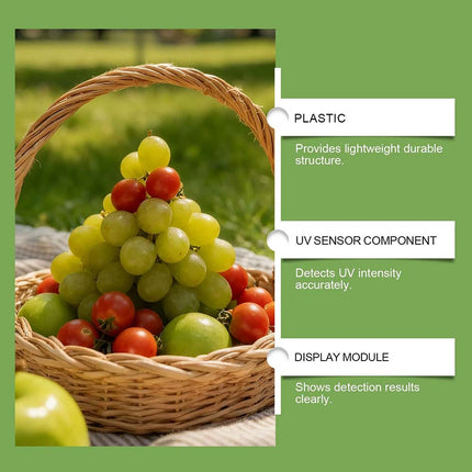 Portable UV Black Light Flashlight, UV Inspection Light for Vegetable & Food Contamination Detection