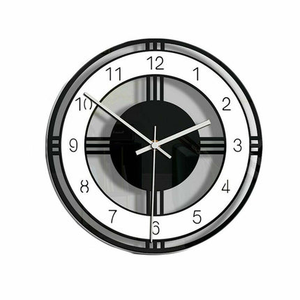 Nordic Silent Acrylic Wall Clock Transparent Home Living Room Decor