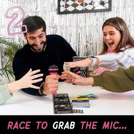 Grab The Mic Lucky Egg – Exciting Party Game for 4 People Who Can’t Sing