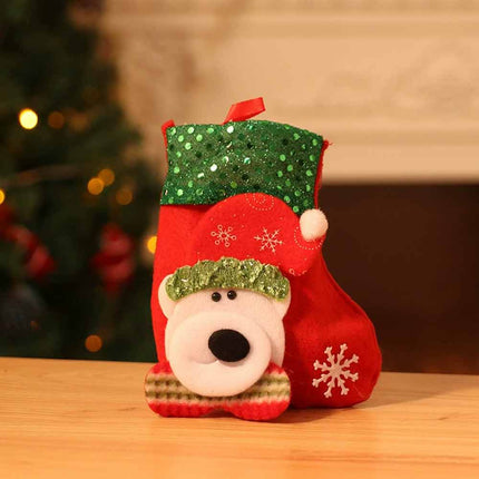 2026 Xmas Santa Christmas Tree Hanging Candy Bag Gift Decor 4Pcs