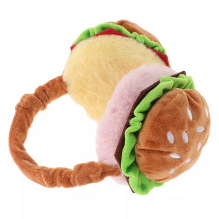 Funny Burger Ear Muffs & Hamburger Warmer Piggy Bank for Adults