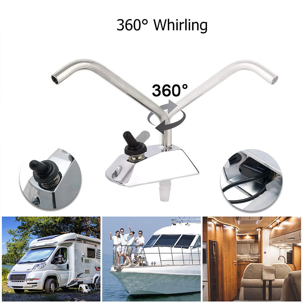 12V DC Electric Water Pump with Faucet & Switch | Automatic Pressure Pump for RV, Boat, Caravan, Motorhome Sink