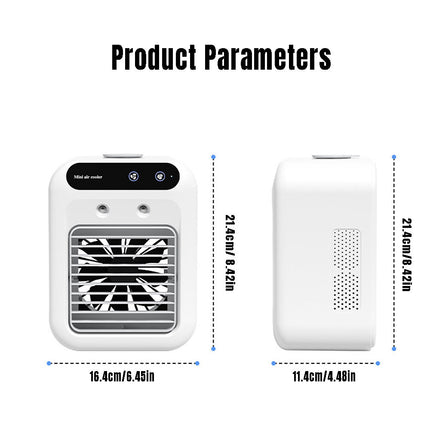Portable Personal Air Conditioner Cool Mist Fan for Bedroom & Camping