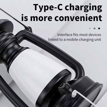 Solar & USB Rechargeable LED Camping Lantern for Tent Hiking Outdoor