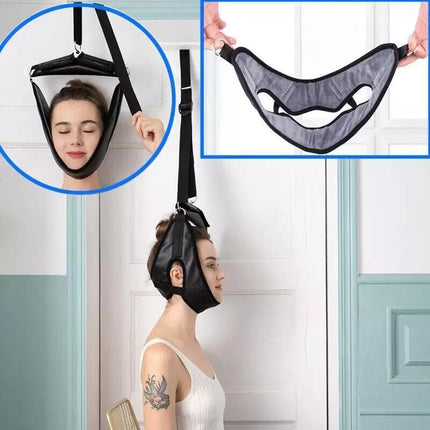 Adjustable Neck Traction Device – Comfortable Head Hammock for Pain Relief