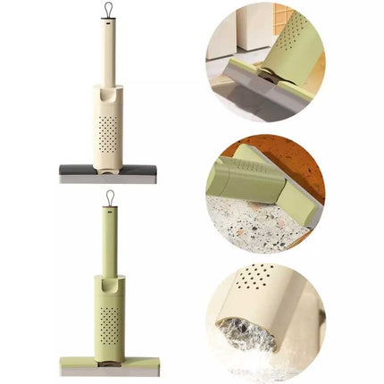 Foldable Hand-Wash Mini Mop, Portable Self-Wringing Small Mop for Kitchen