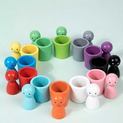Color Sorting Cups Matching Game Creative Early Educational Party Toy