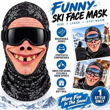 3D Funny Face Balaclava Ski Mask for Winter Outdoor Cover