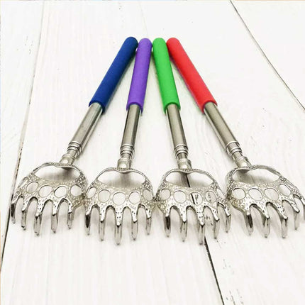Extendable Bear Claw Back Scratcher, Portable Telescopic Massage Tool for Itch Relief