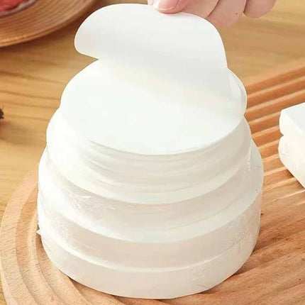 100 Pcs 12cm Non Stick Wax Paper Rounds for Hamburger Patty, Burger Discs
