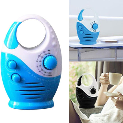 Waterproof Portable FM/AM Radio for Shower, Hanging in Bathroom