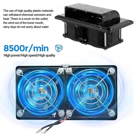 12V Side Air Vent Ventilator Exhaust Fan for Caravan Motorhome Boat RV