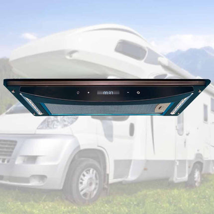 Flush Mount Rangehood for Marine, RV & Caravan with 12V Extraction Fan & LED Lighting