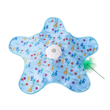 Interactive Cat Toy Feather Moving & Mouse Sounds USB