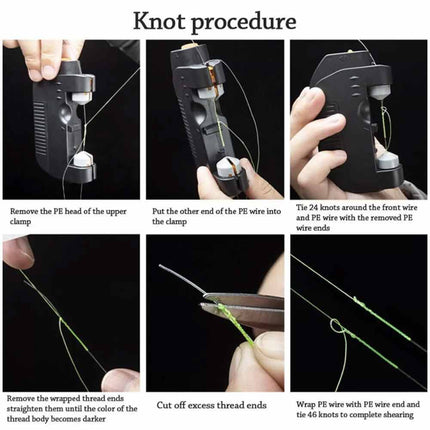 Electric Fishing Knotter for GT/FG/PR Knots with Bobbin Winder Tool