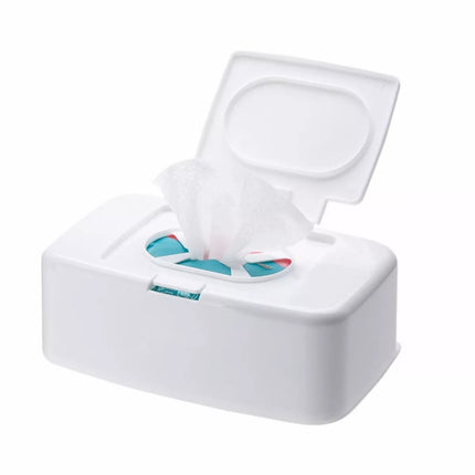 Portable Wet Tissue Box Holder for Home, Wipe & Napkin Storage Dispenser