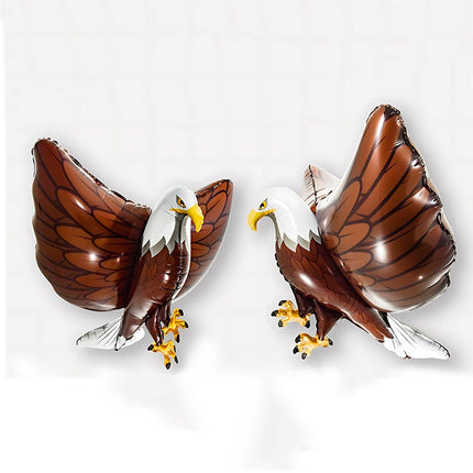 2Pcs 3D Eagle Hawk Balloon Zoo Birthday Party Decoration Self Seal