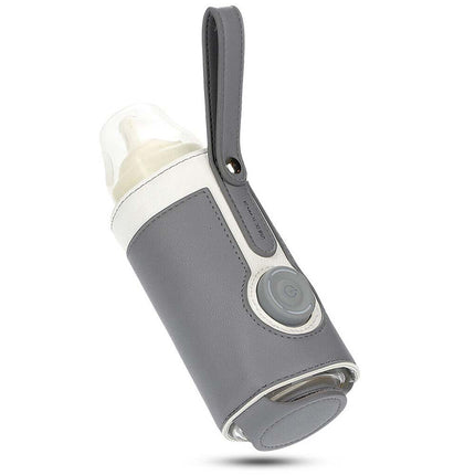 Adjustable USB Baby Bottle Warmer, Portable Travel Heater for Milk Pouch Bag