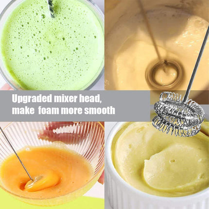 Handheld Electric Coffee Milk Frother Automatic Whisk Mixer with Jug Cup
