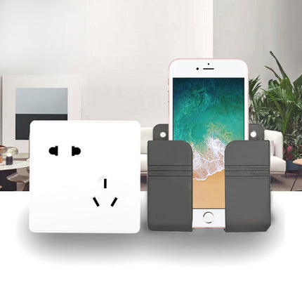 4Pcs Wall Mounted Remote Control Storage Rack & Phone Holder Home Decor