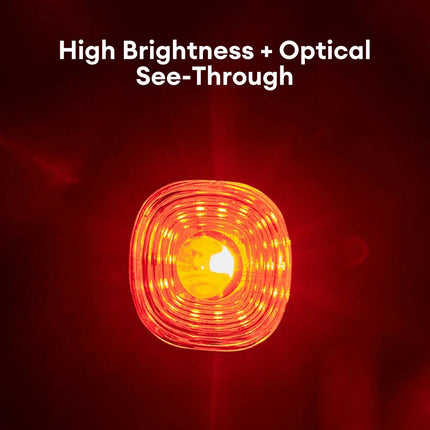 USB Rechargeable Bike Tail Light with Brake Sensor, Super-Bright LED Rear Light for Mountain & Road Cycling