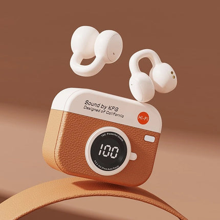 Wireless Clip-On Earbuds Open Ear Bluetooth Headset for iPhone Android