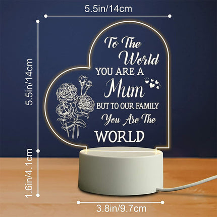Mother's Day Gift: USB Bedside Night Light for Mum