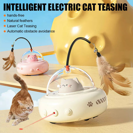 Automatic Smart Interactive LED Laser Teasing Cat Toy for Indoor Pets
