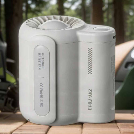 Wearable Cooling Fan - Rechargeable, 360° Airflow for Office, Sports & Travel