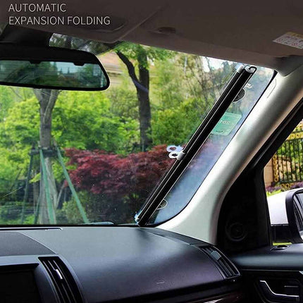 Universal Fit Retractable Car Sunshade - Windshield Heat Blocker & Sun Visor