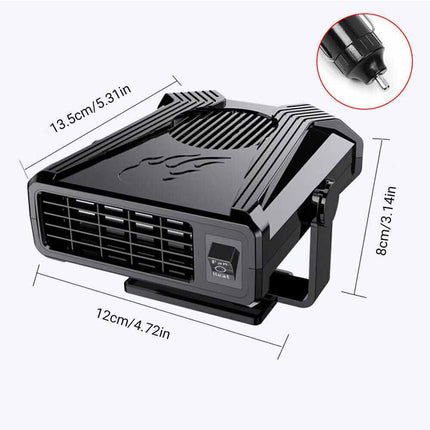 12V DC Portable Car Heater Fan Defroster Demister 150W