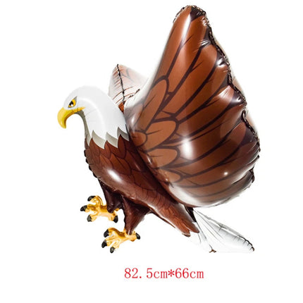 2Pcs 3D Eagle Hawk Balloon Zoo Birthday Party Decoration Self Seal