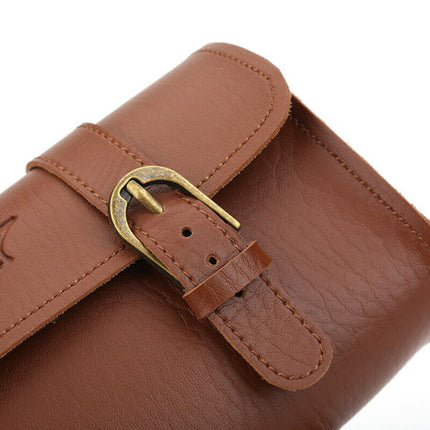 Vintage PU Leather Bike Saddle Bag Cycling Tail Pannier Pouch