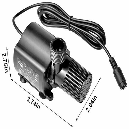 DC 12V Brushless Submersible Water Pump 500L/H for Aquarium & Fish Pond