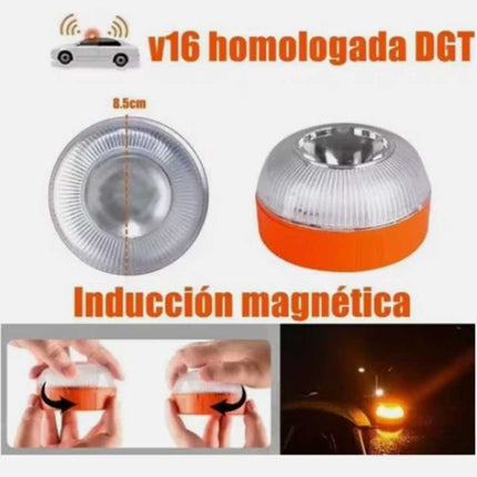 V16 Magnetic Strobe Light - Super Bright, Ultra-Strong Magnet for Emergency & Vehicle Safety