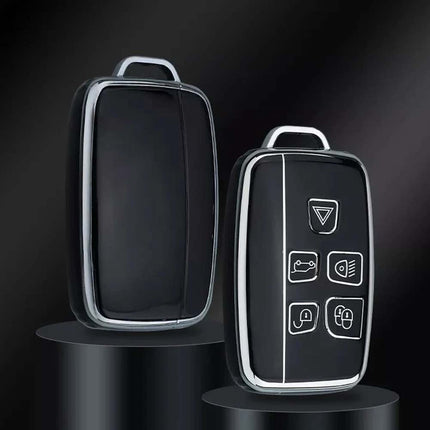 Remote Key Fob Cover Case with Rope Keyring for Range Rover Land Rover Sport Evoque Jaguar XF XJ X