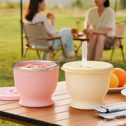 Collapsible Silicone Cup Portable for Travel Outdoor Camping & Rinse