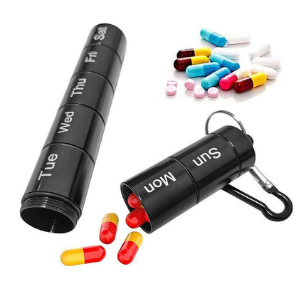 7-Day Pill Box Weekly Medicine Storage Organizer Dispenser Case