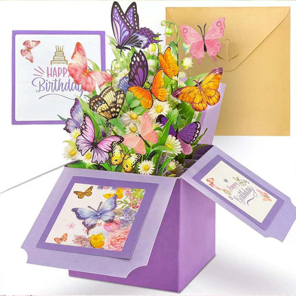 3D Pop Up Birthday Card for Her – Mum, Daughter, Wife, Niece