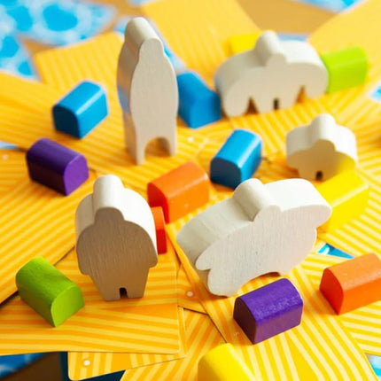 Rafter Five Action Building Board Game for 1-6 Players Party Cards Game