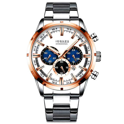 Men's Military Sport Silicone Watch with Calendar for Boys