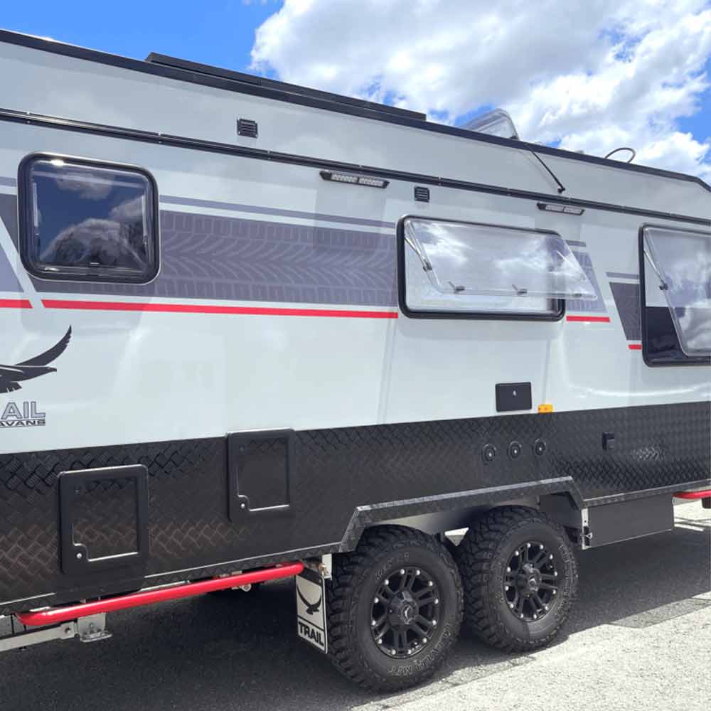 1000x800mm Giant Caravan Window Locking System with Integrated Heavy-Duty Gas Strut | for Oversized Push-Out Windows