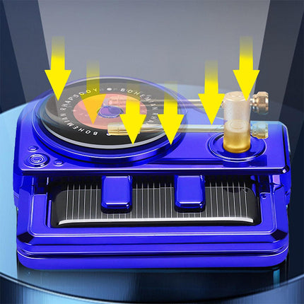 Solar-Powered Rotating Piano Car Air Freshener & Perfume Diffuser - Elegant Car Decor Gift