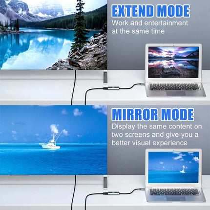 USB-C to HDMI Adapter 4K 60Hz for Laptop, Tablet, TV