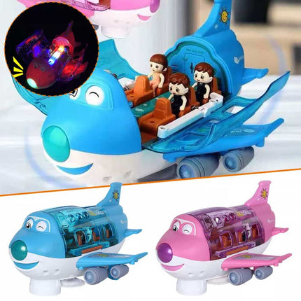 360° Rotating Electric Toy Plane with Sound & Light, Xmas Gift for Boys