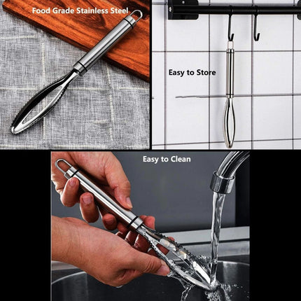 Multifunctional 304 Stainless Steel Fish Scaler & Kitchen Tool