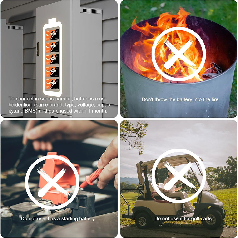 12.8V 200Ah LiFePO4 Battery with Metal Case | for RV, Solar, Marine