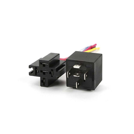 5PCS 24V 40A 4-Pin SPDT Automotive Relay Kit with Wiring Harness Sockets