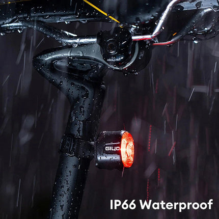 USB Rechargeable Bike Tail Light with Brake Sensor, Super-Bright LED Rear Light for Mountain & Road Cycling