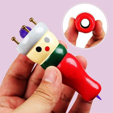 Wooden Spool Knitting Doll Set – French Knitting Tool Kit for Beginners